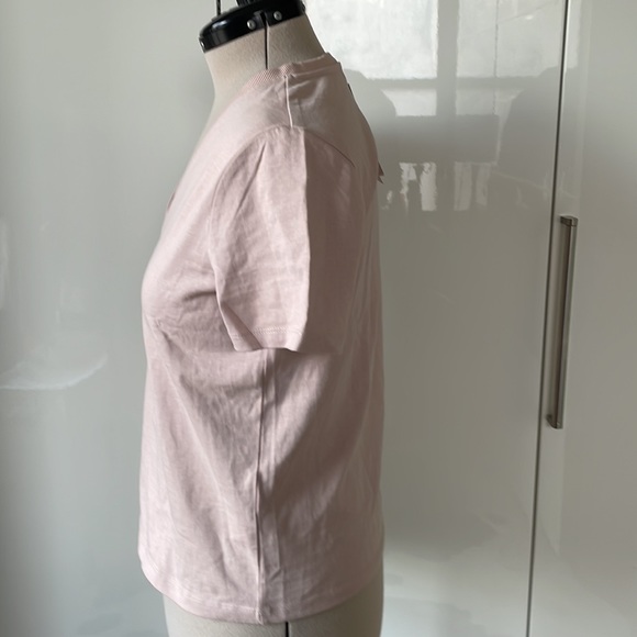 ZARA Premium Cotton T-Shirt Color- Beige/Pink Size-Large NWT - Picture 8 of 16